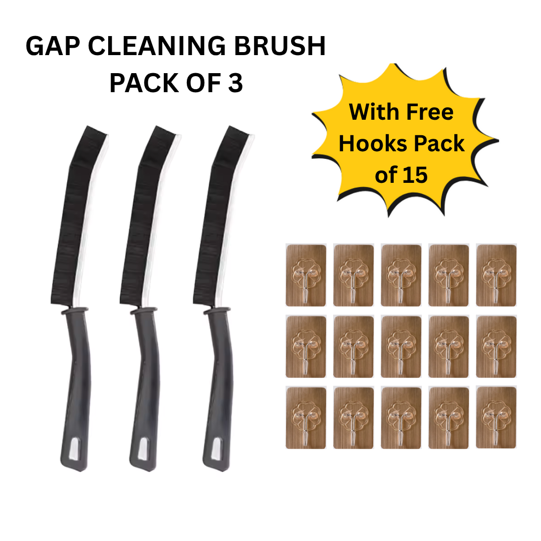 Vikarto Multifunctional High-Quality Gap Cleaning Brush with Free Sticky Hooks