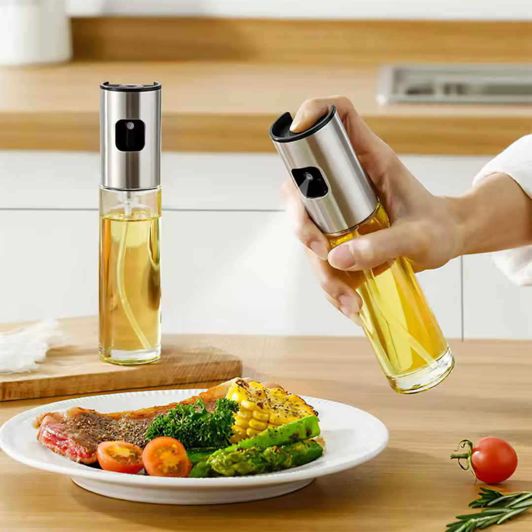 Vikarto Oil Sprayer Dispenser for Cooking - 100ml Premium Glass Bottle