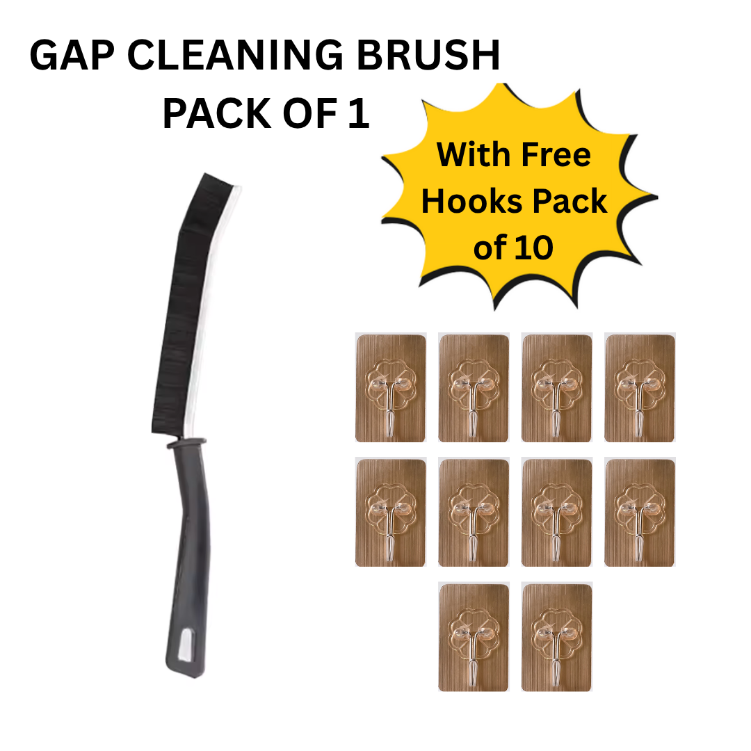 Vikarto Multifunctional High-Quality Gap Cleaning Brush with Free Sticky Hooks