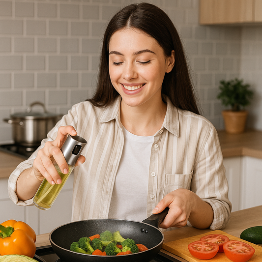 Vikarto Oil Sprayer Dispenser for Cooking - 100ml Premium Glass Bottle