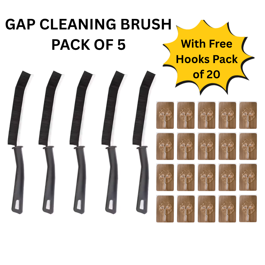 Vikarto Multifunctional High-Quality Gap Cleaning Brush with Free Sticky Hooks