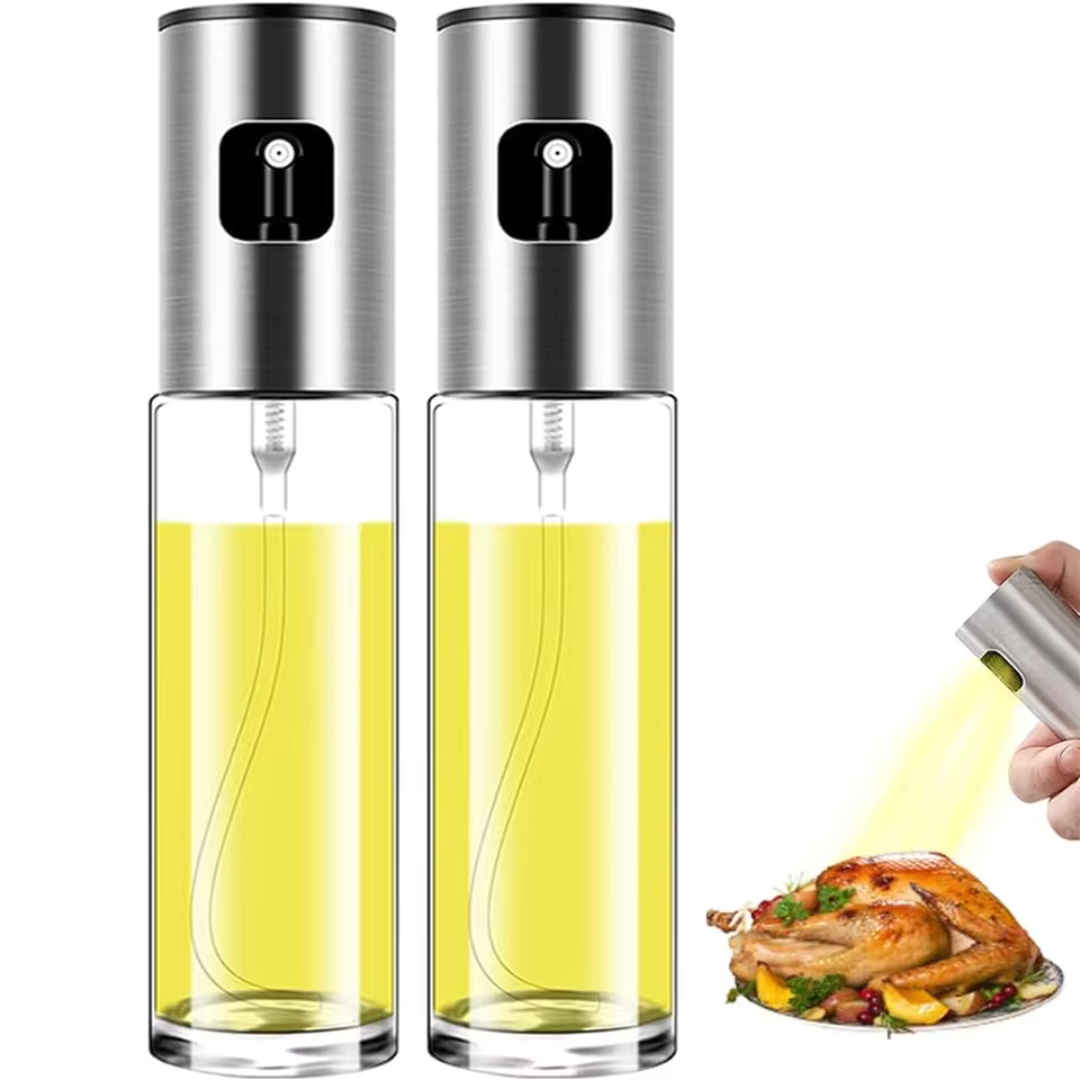 Vikarto Oil Sprayer Dispenser for Cooking - 100ml Premium Glass Bottle