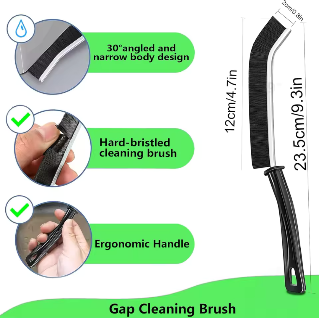 Vikarto Multifunctional High-Quality Gap Cleaning Brush with Free Sticky Hooks