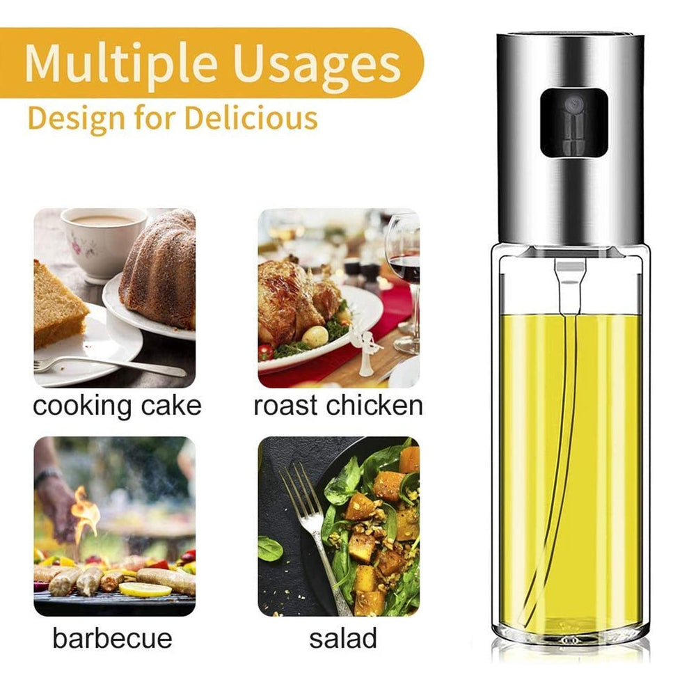 Vikarto Oil Sprayer Dispenser for Cooking - 100ml Premium Glass Bottle