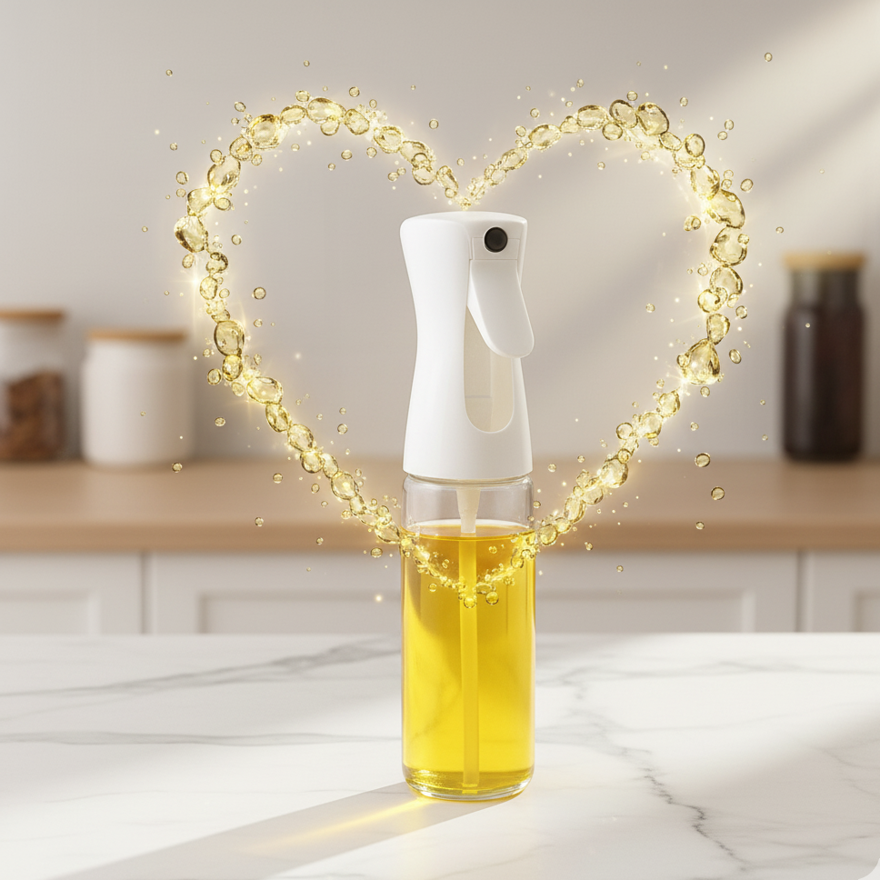 Vikarto Oil Sprayer Dispenser for Cooking - 250ml Premium Glass Bottle