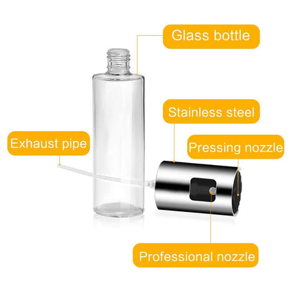 Vikarto Oil Sprayer Dispenser for Cooking - 100ml Premium Glass Bottle