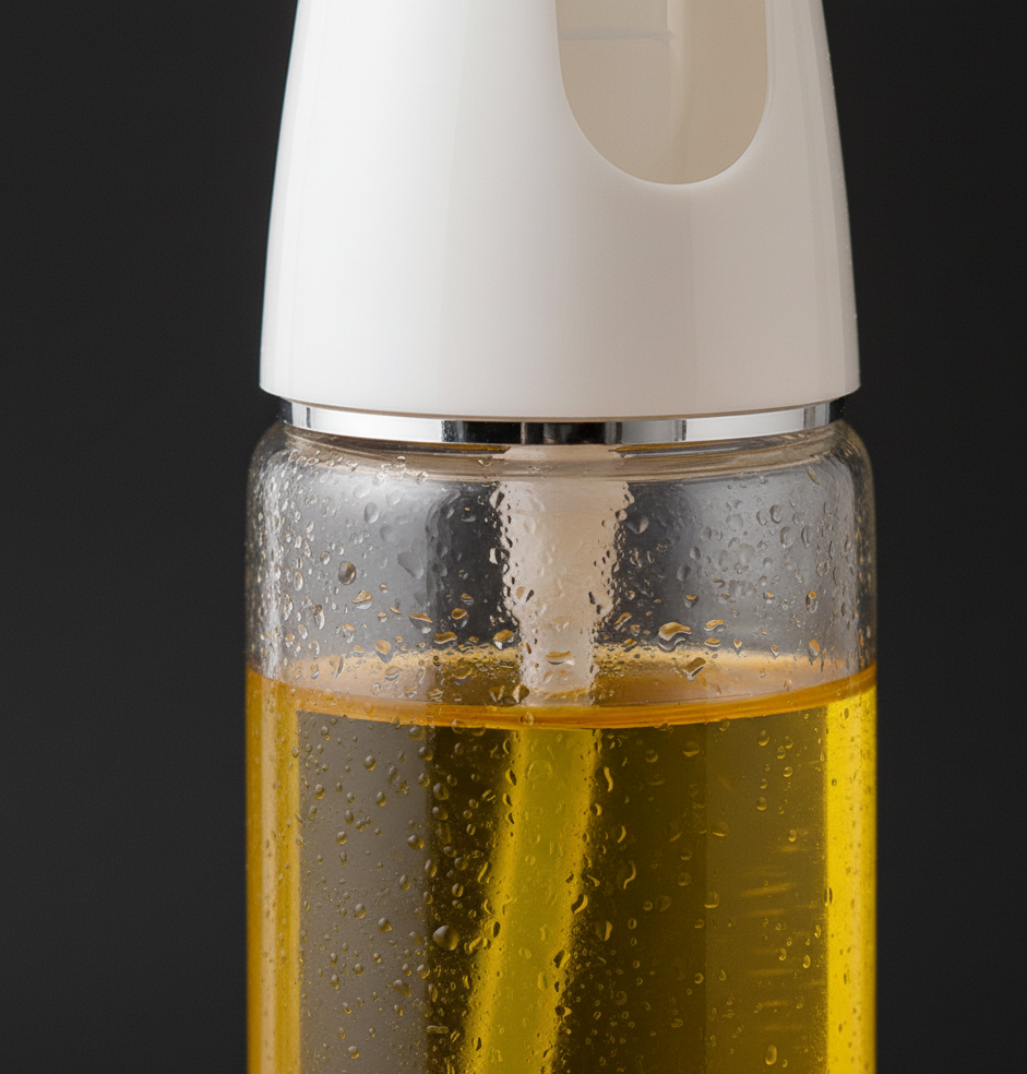 Vikarto Oil Sprayer Dispenser for Cooking - 250ml Premium Glass Bottle