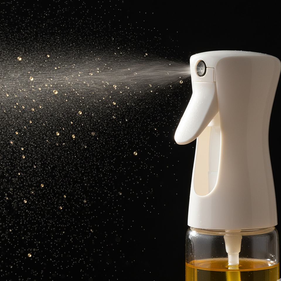 Vikarto Oil Sprayer Dispenser for Cooking - 250ml Premium Glass Bottle