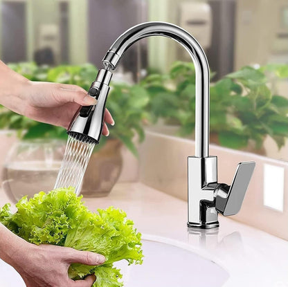 VIKARTO 360° Rotatable 3-in-1 Kitchen Tap Extender with Free Cleaning Brush